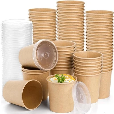 Brunt papir kop suppe
